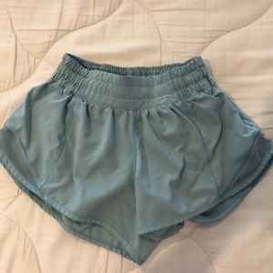 blue lululemon hottie hot shorts